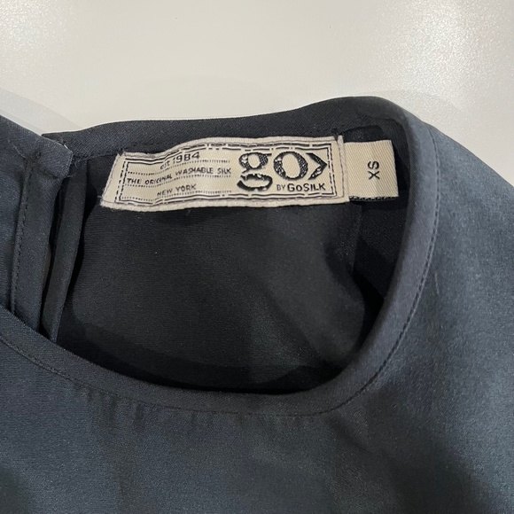 NEW Go By Go Silk Midi Dress Black - Picture 7 of 10